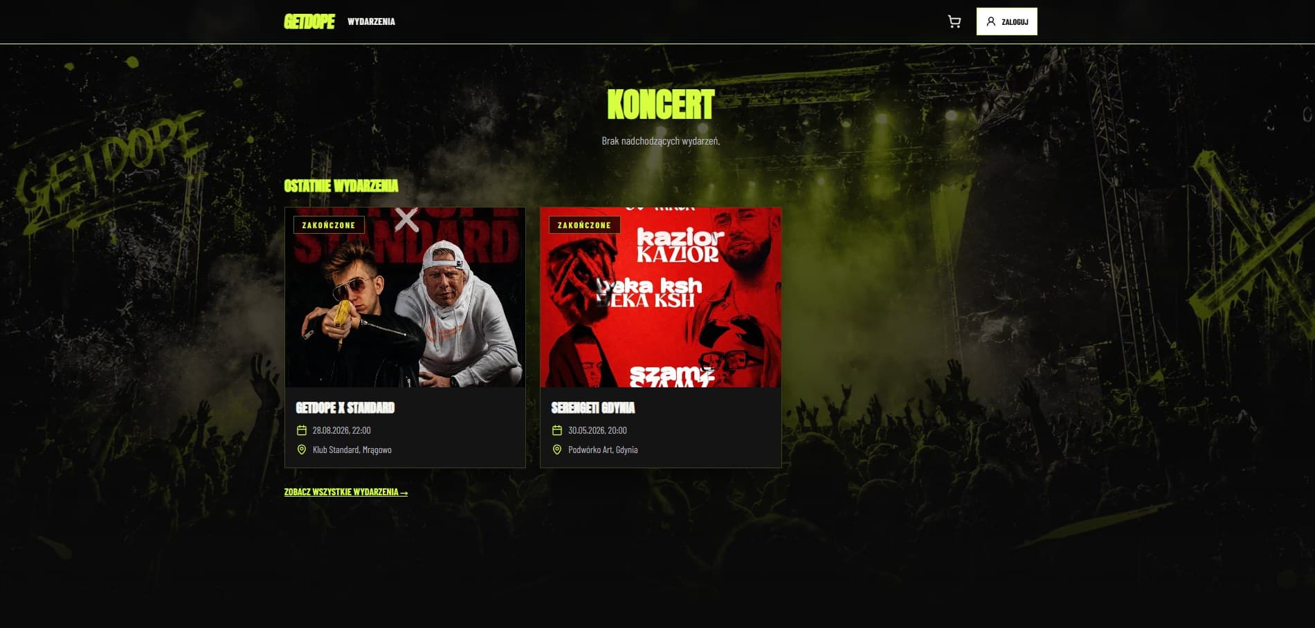 Podgląd GetDope